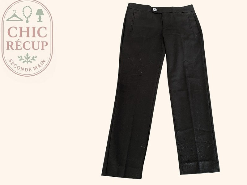 Pantalon Droit Mango - M - Noir - Olhat-70