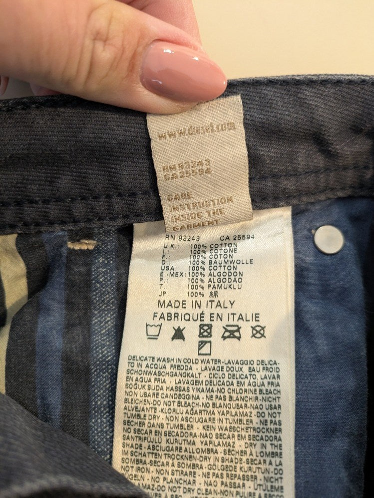 Jeans Coupe Droite Diesel - S - Noir/gris - Ramec-02