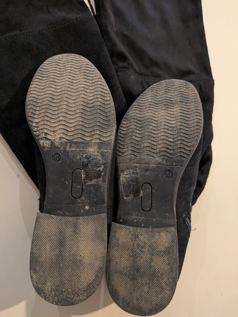 Bottes Hautes Sans Marque - 40 - Noir - Evvio-89