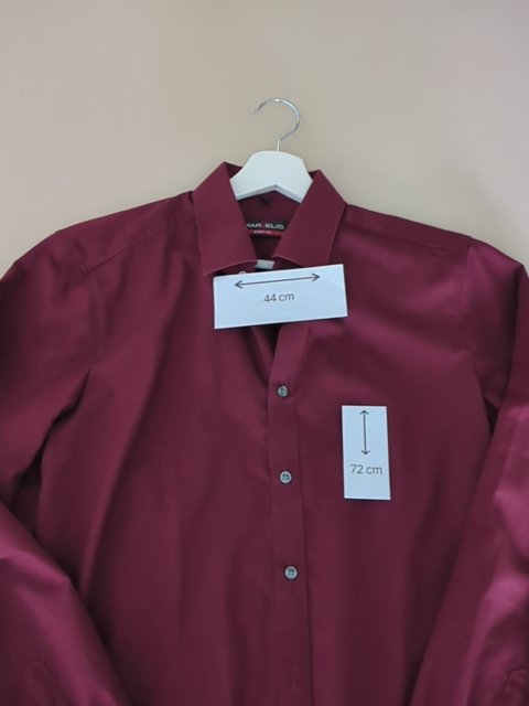 Chemise Unie Marvelis - M - Bordeaux - Saaug-68