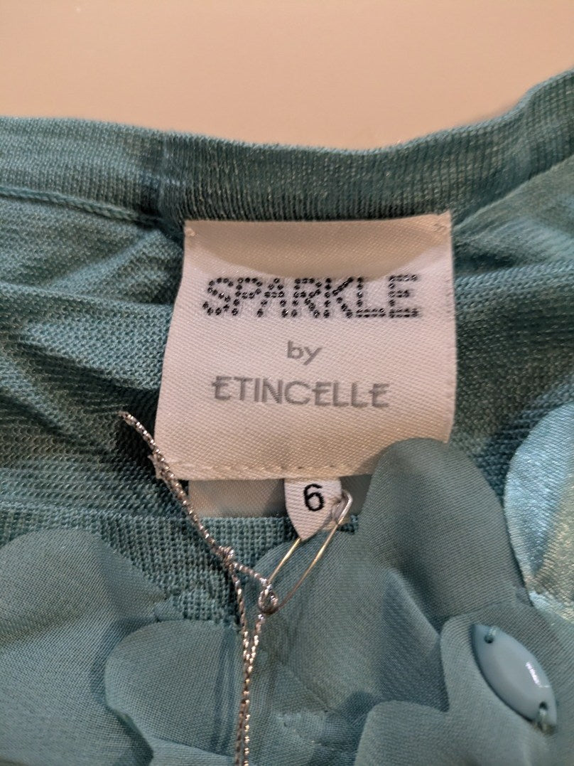 Blouse ¾ Etincelle - Taille 6 - Turquoise - Labag-216
