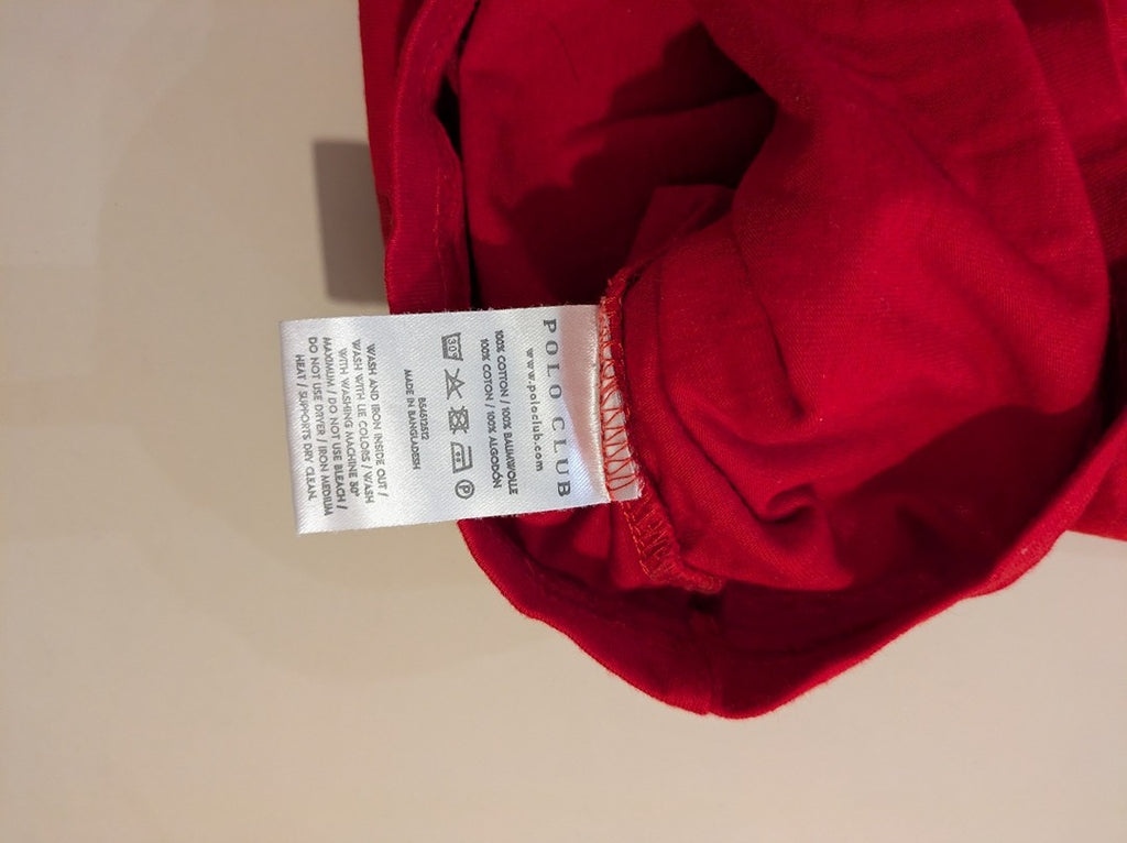 T-shirts Uni Polo Club - L - Rouge - Thgen-67