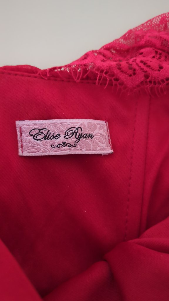 Robe de soirée Elise Ryan - 38 - Rouge - Asymétrique