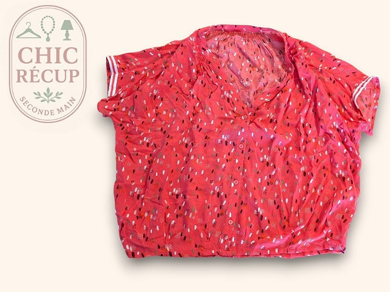 Blouse Sans Marque - M - Corail - Chpav-99