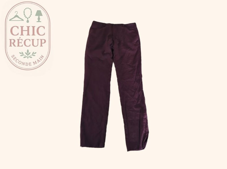 Pantalon de costume Father & Sons - 44 - Bordeaux - Laine