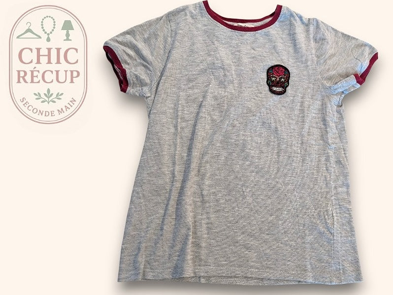 T-shirt Jennyfer - M - Gris - Chpav-53