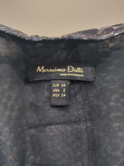 Robe Longue - Massimo Dutti - 34 - Gris - Sthas-12