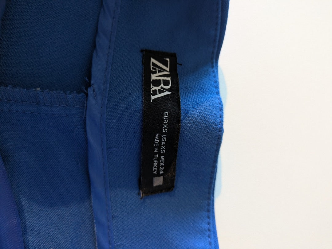 Short Taille Haute Zara - Xs - Bleu - Yuark-05