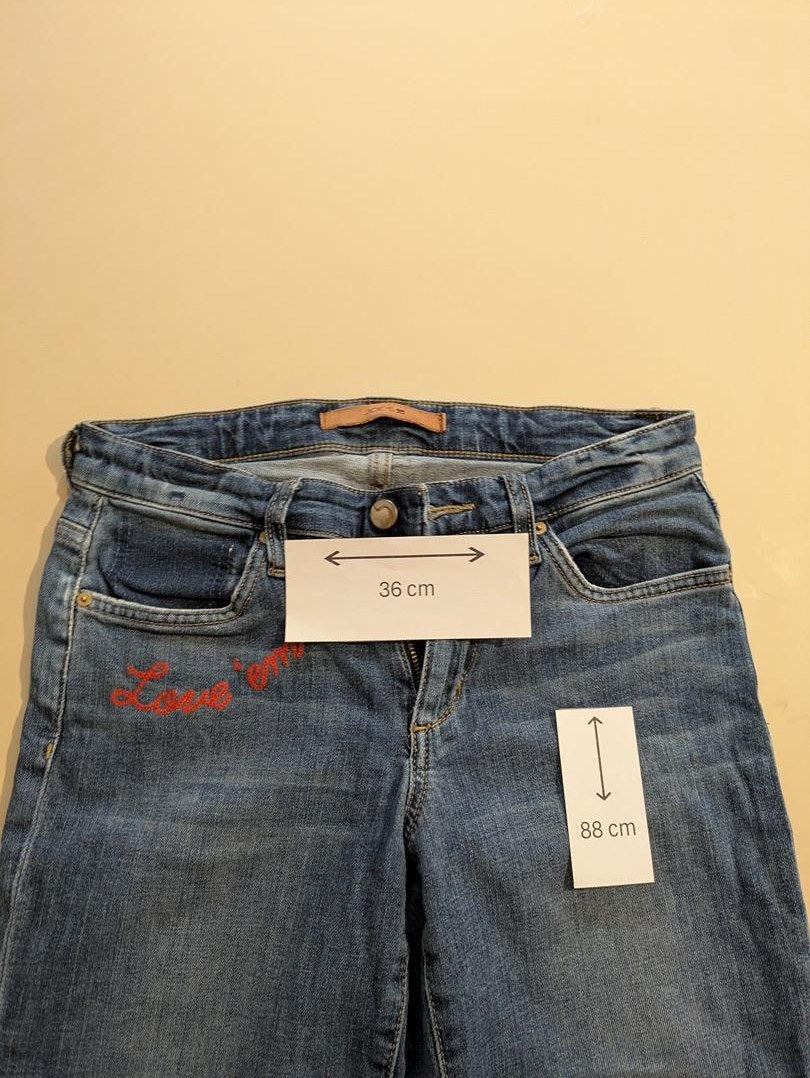 Jean droit Joe's Jeans - 24 - Bleu - Brodé