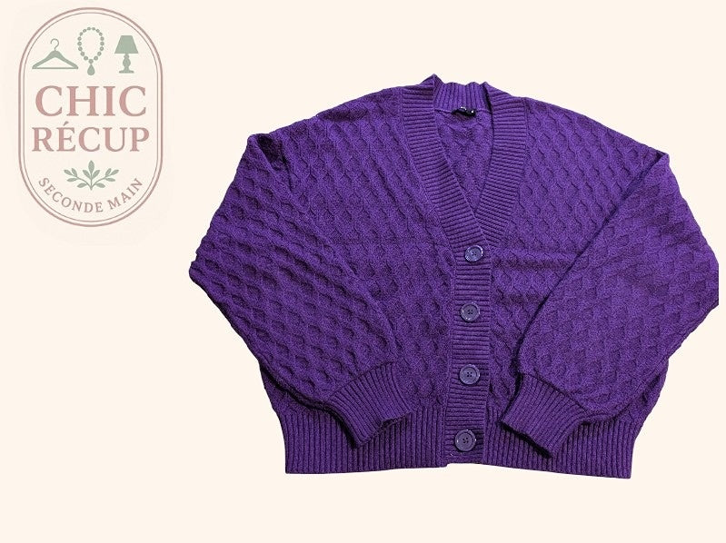 Cardigan Undiz - S - Violet - Ancuv-11