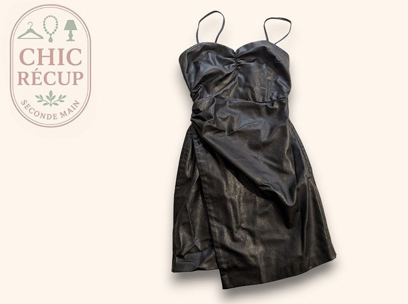 Robe Fête Et Cocktail Zara - Xs - Noir - Amfat-23
