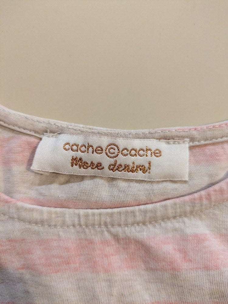 Blouse Cache Cache - S - Crème, Rose - Qubur-67