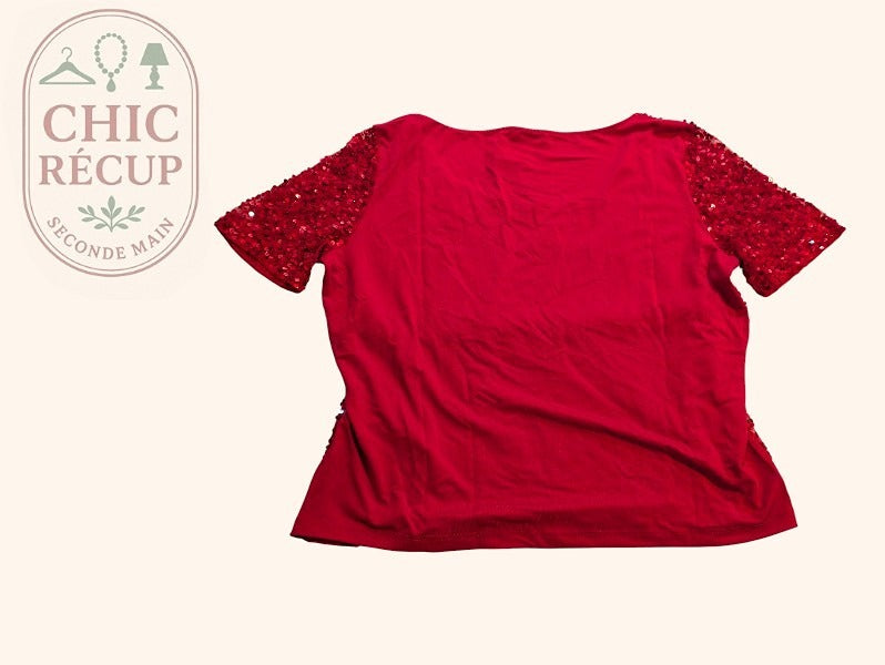 Blouses Manches Courte Vera Mont - 46 - Rouge - Labag-81