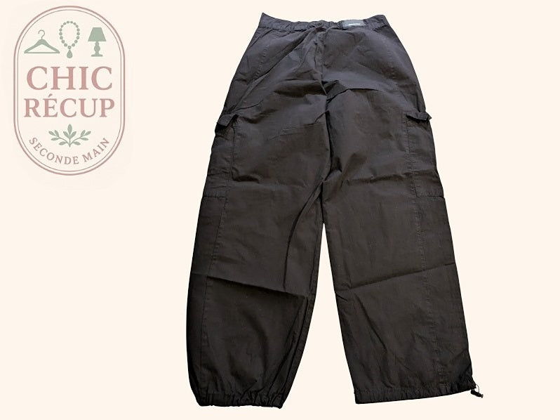 Pantalon Droit Stradivarius - 36 - Noir - Shbad-116