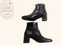 Bottines Pull & Bear - 38 - Noir - Mache-56