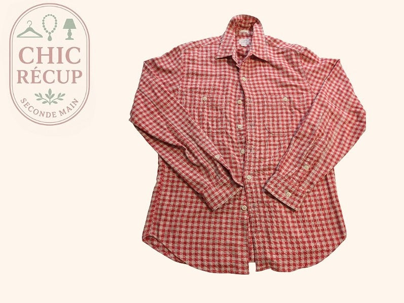 Chemise À Carreaux J.crew - S - Rouge - Chtri-8