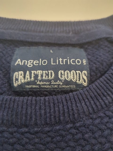 Pull - Angelo Litrico - L - Bleu Marine - Maille texturée