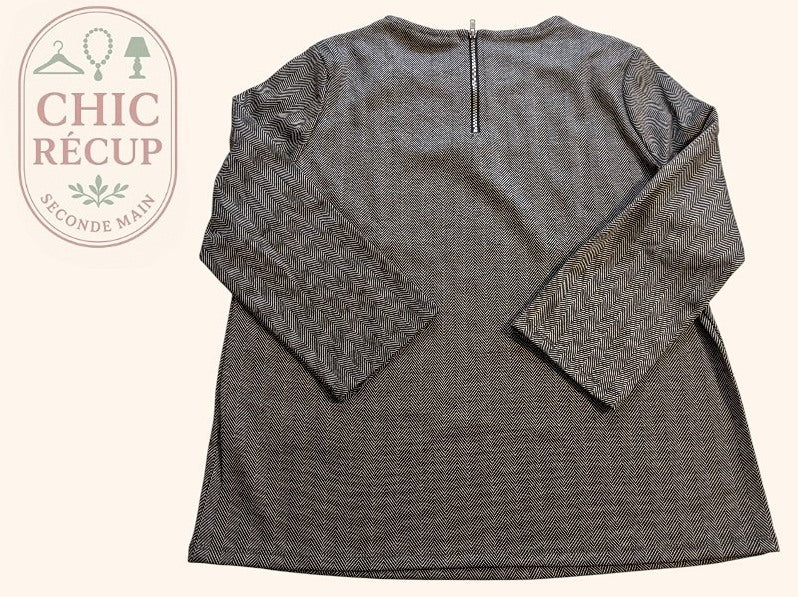 Blouses 3/4 Kiabi - L - Gris - Paval-68