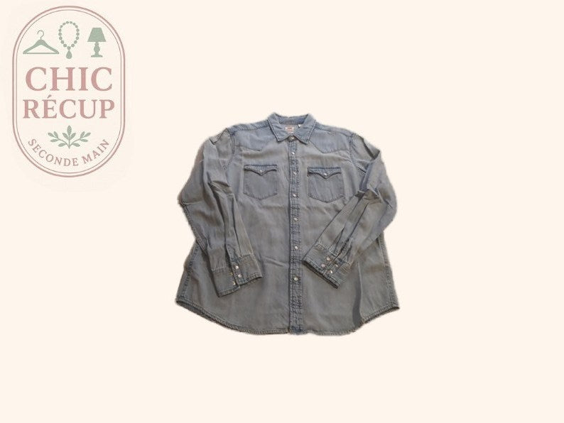 Chemise En Jean - Levi's - M - Bleu - Fregl-47