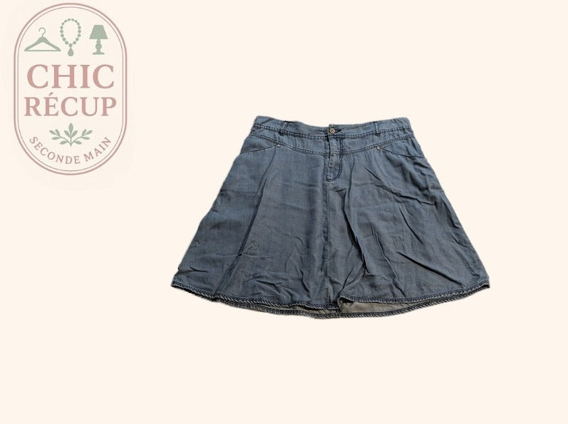 Jupe Midi Grain De Malice - 42 - Bleu - Myfed-137