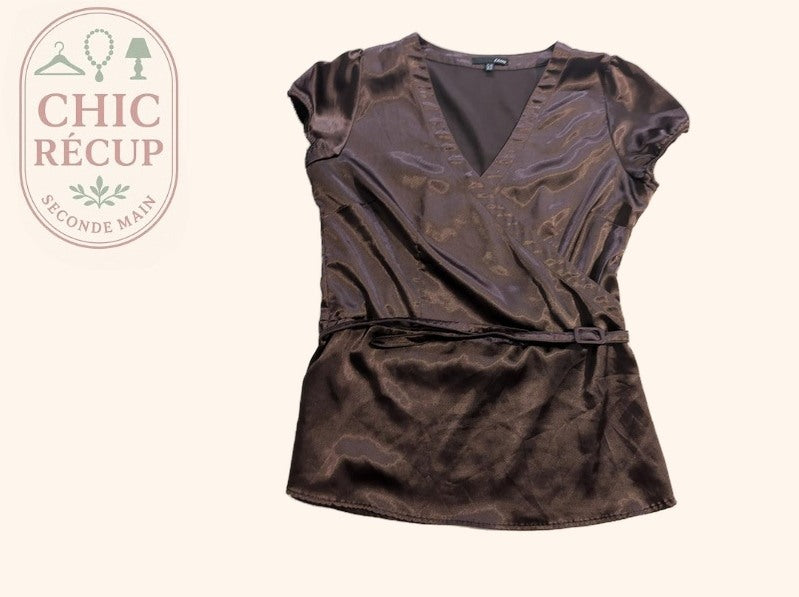 Blouse Etam - 42 - Marron - Mache-20