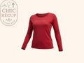 Blouses Manches Longue Benetton - M - Rouge - Qubur-50