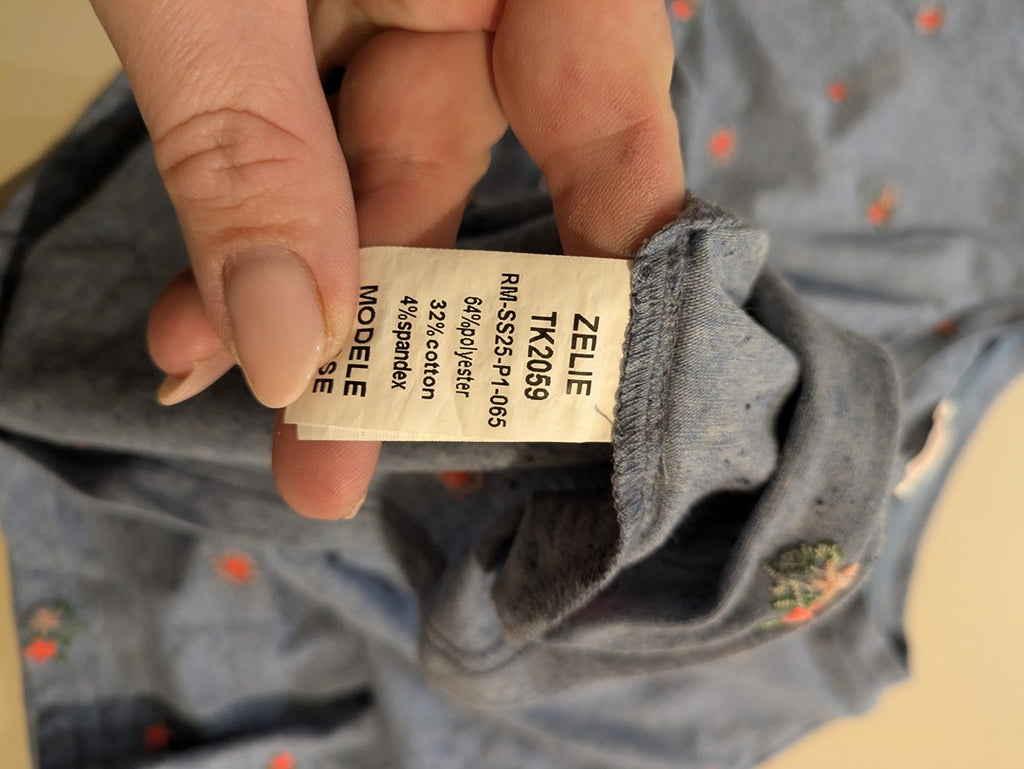 T-shirt Rue Mazarine - M - Bleu - Labag-213