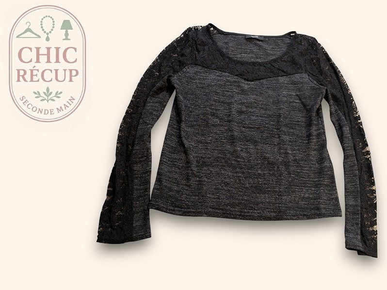 Blouse Mim - L - Noir - Chpav-93