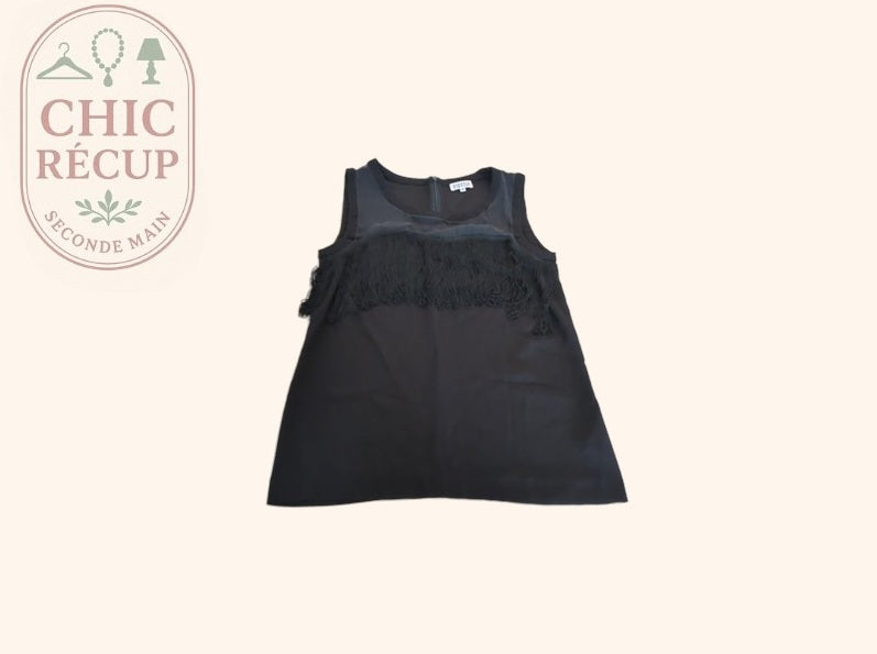 Débardeur - Claudie Pierlot - Fr 36 - Noir - Macar-08