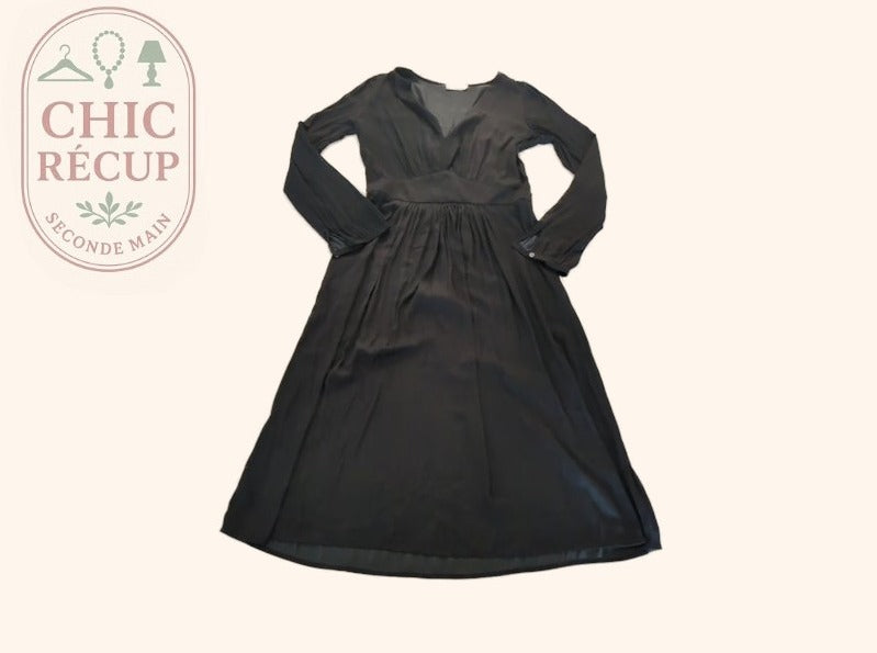 Robe - Ba&sh - 34 - Noir - Sthas-16
