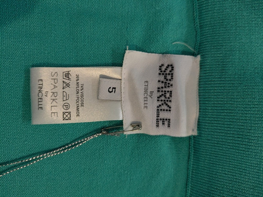 Jupe Midi Etincelle - T5 - Turquoise - Labag-262