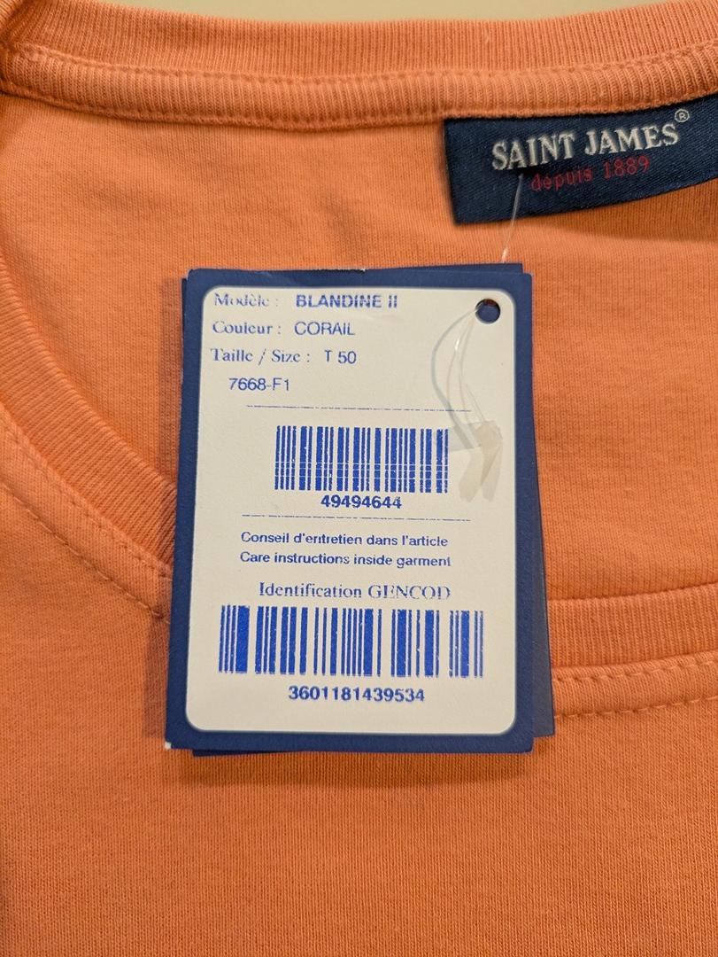 Blouse Saint James - Xl - Corail - Labag-230