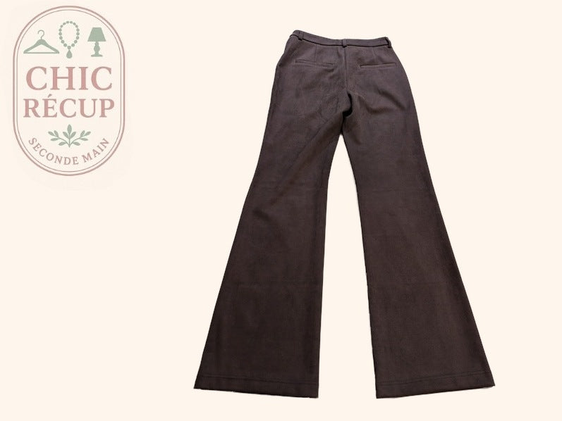 Pantalon Jambes Larges Only - Xs - Marron - Olaga-02