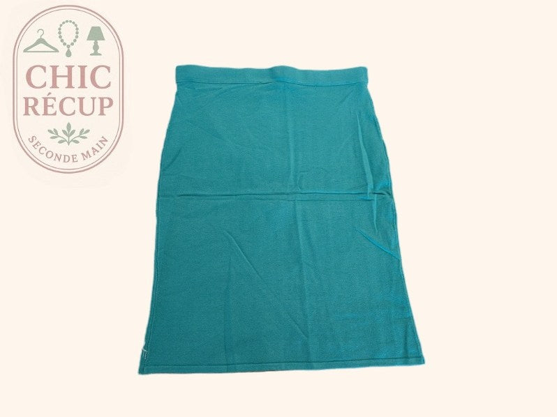 Jupe Midi Etincelle - T5 - Turquoise - Labag-262