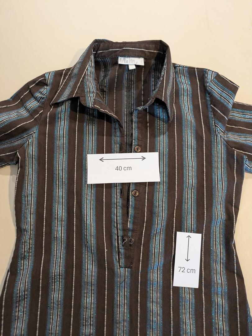 Tunique Mim - S - Bleu Et Marron - Audeb-106