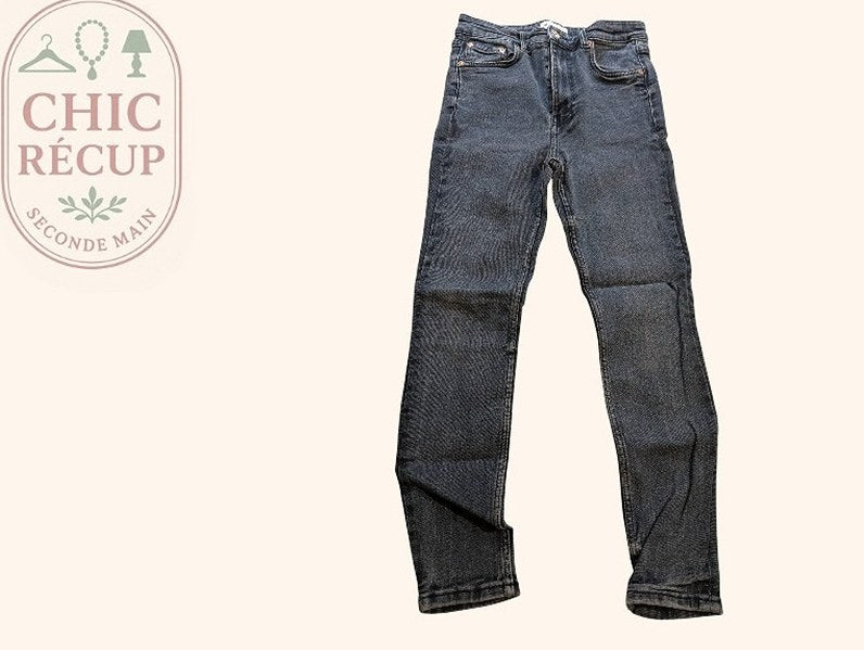 Jeans Skinny Zara - M - Marine - Shbad-59