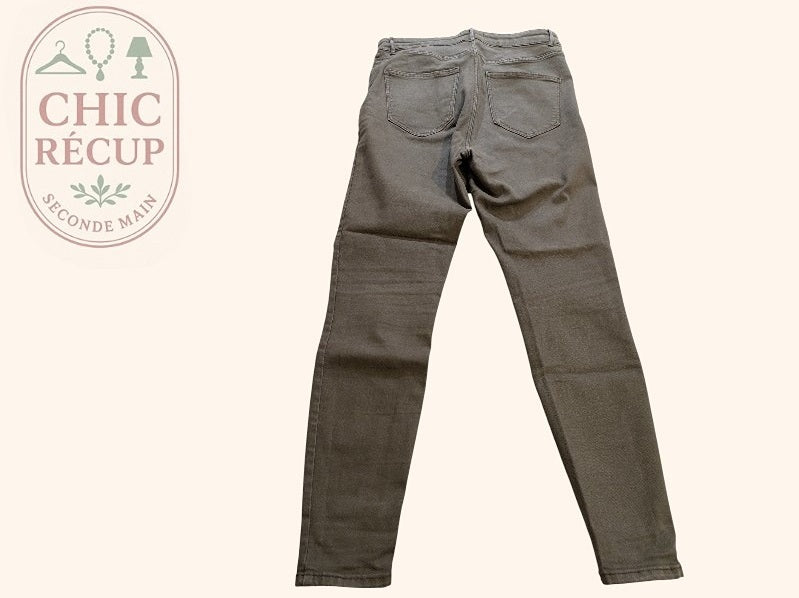 Jeans Skinny Zara - 42 - Kaki - Paval-54