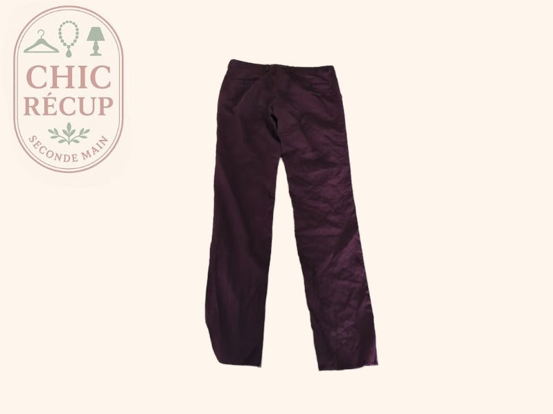 Pantalon de costume Father & Sons - 44 - Bordeaux - Laine
