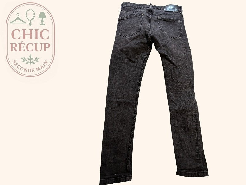 Jeans Slim Zara - M - Noir - Paval-15