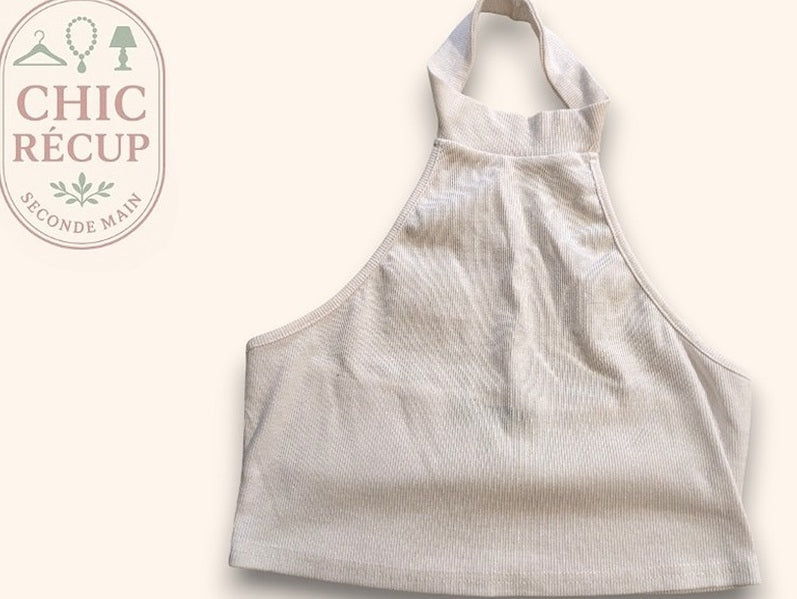 Tops Court Shein - M - Blanc - Chpav-76