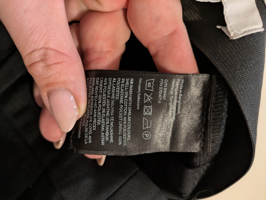 Pantalon Ajusté H&m - 42 - Noir - Evvio-54