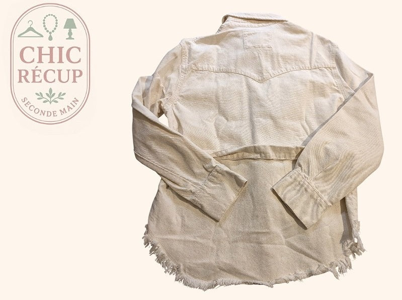 Veste En Jean Bershka - Xs - Beige - Shbad-75