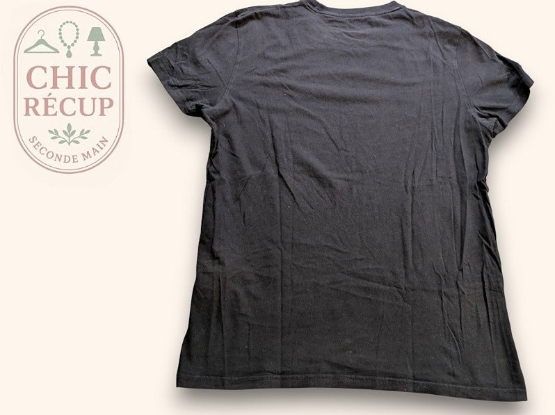 T-shirt Uni Hollister - S - Noir - Magil-8