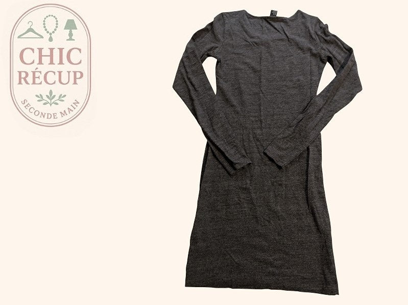 Robe Casual H&m - Xs - Gris - Vabar-19