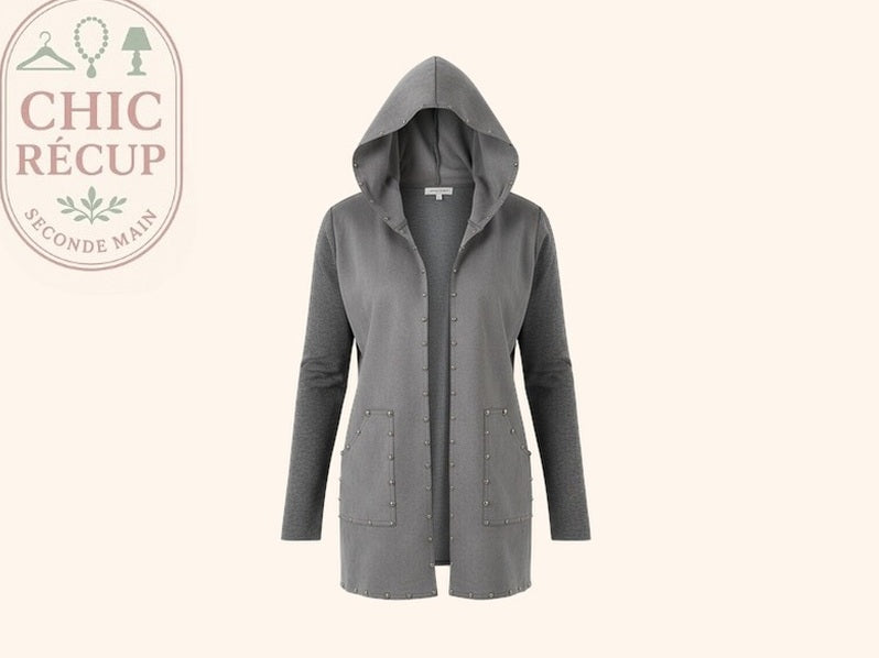 Cardigan Bluoltre - M - Gris - Myfed-79