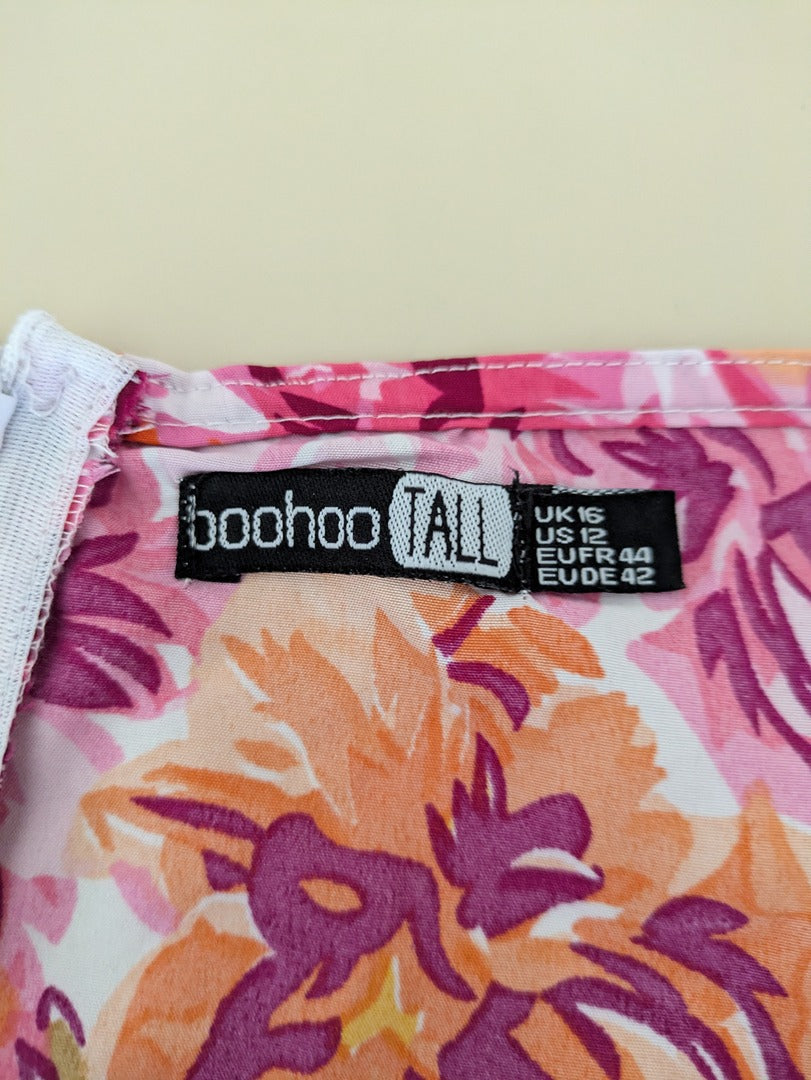 Robe d'été Boohoo - 44 - Rose - Asymétrique