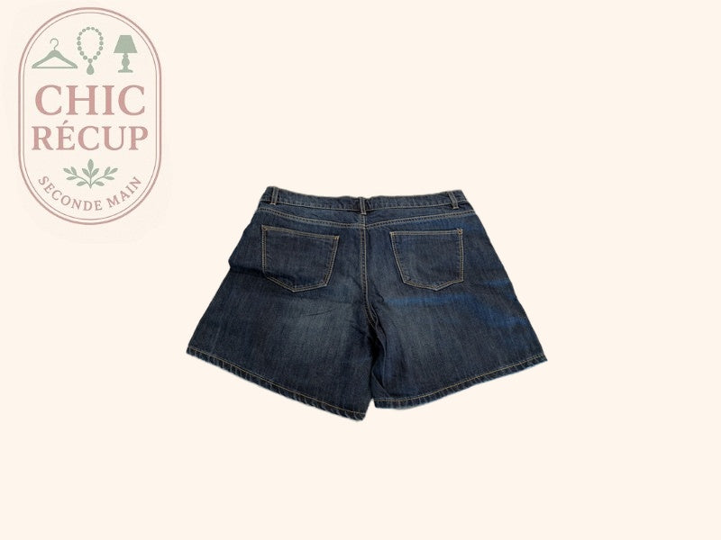 Short En Jean Camaïeu - 40 - Bleu - Evvio-20