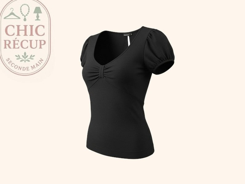 Blouse Mango - S - Noir - Qubur-90