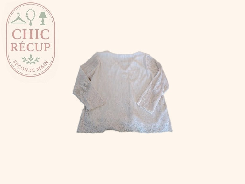 Blouse - Cassis - Xl - Blanc - Sasch-14