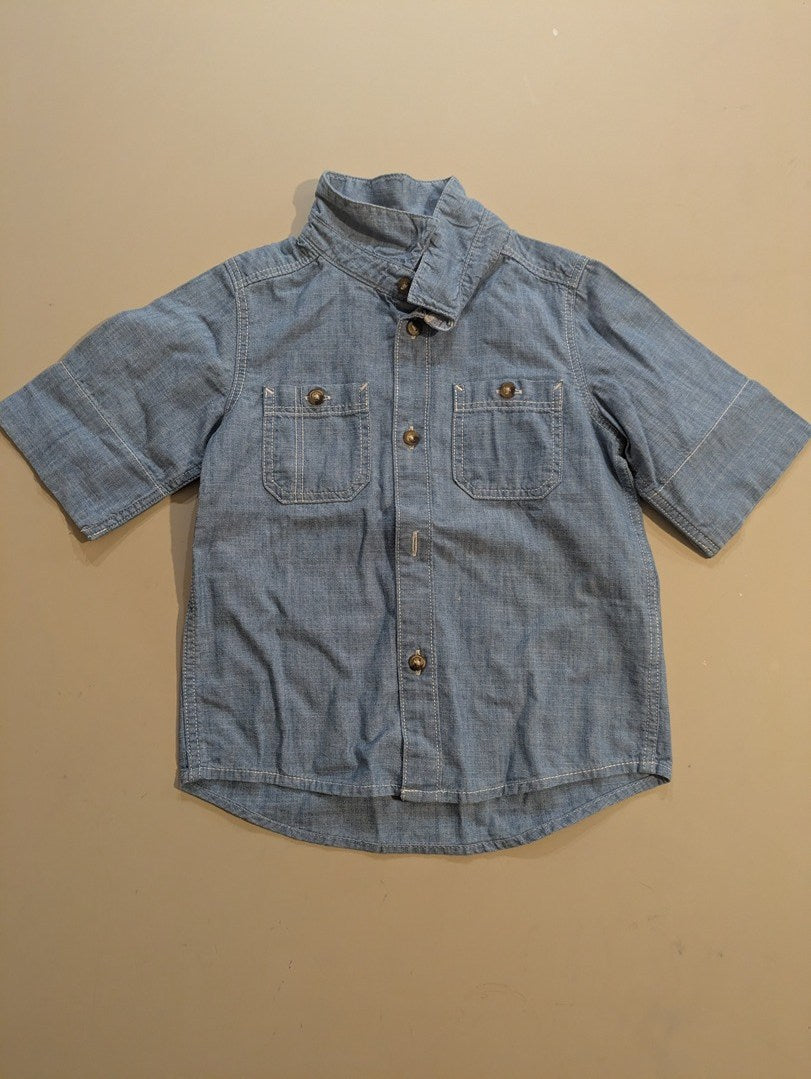 Ensemble garçon chemise manches courtes et pantalon 9-12m